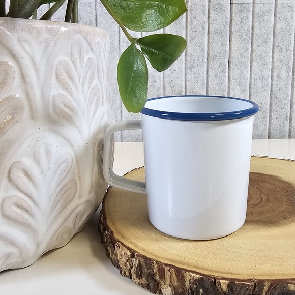 Starbucks Hacienda Alsacia Costa Rica Coffee Mug Blue Rim 14oz - Picture 2 of 3